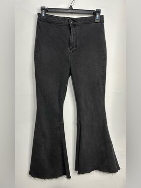 Free People Just Float On Flare Jeans Size 27S- Washed Black
